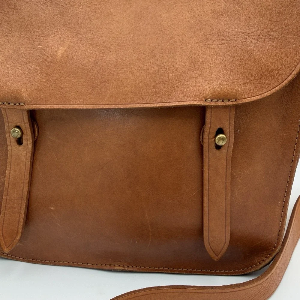 NWT Madewell Watertower Messenger Bag British Tan